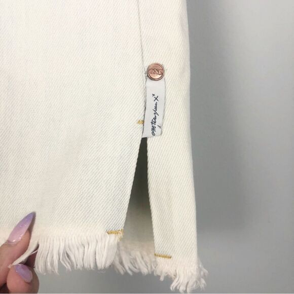 ONE TEASPOON | Vanguard in Brando Wash Fray Hem Denim Skirt Women’s Size 26 (2) - Picture 7 of 11